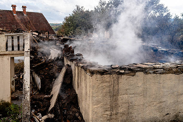 Professional Soot Cleanup technician working in Hamilton, VA